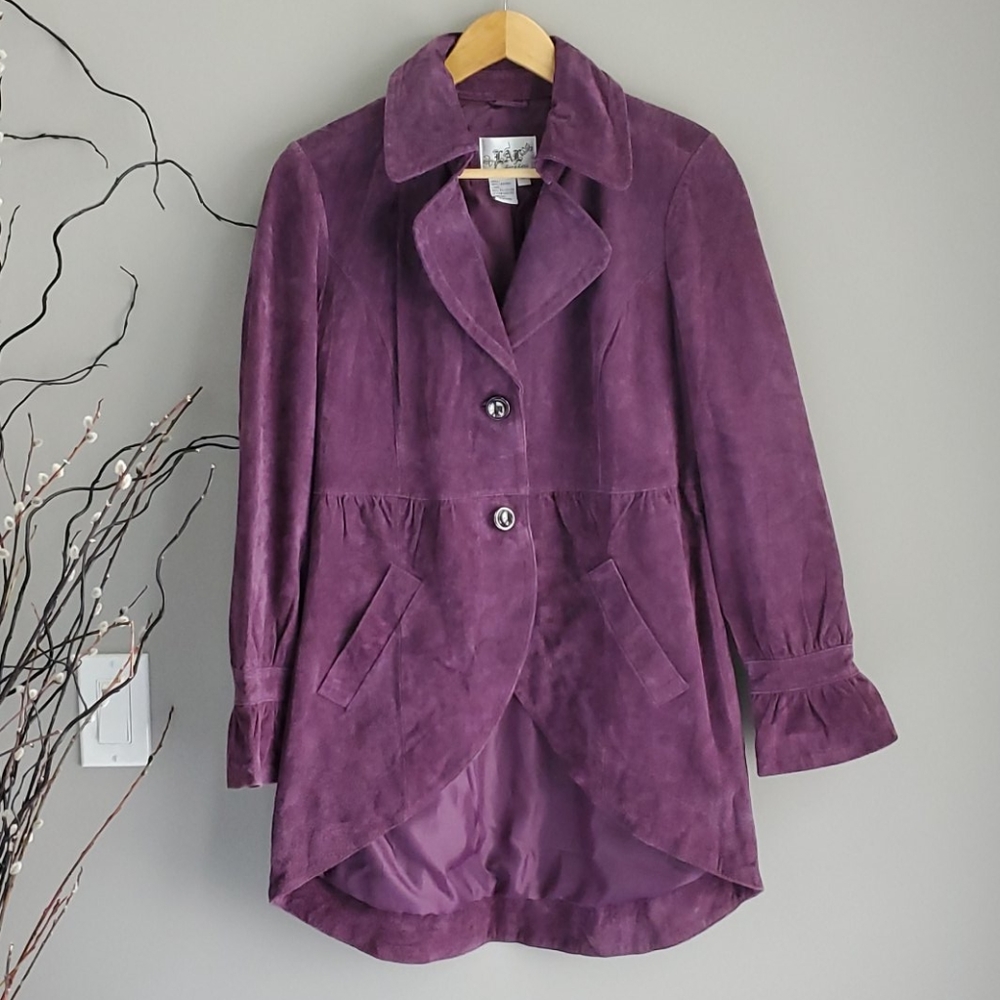 Plum suede jacket